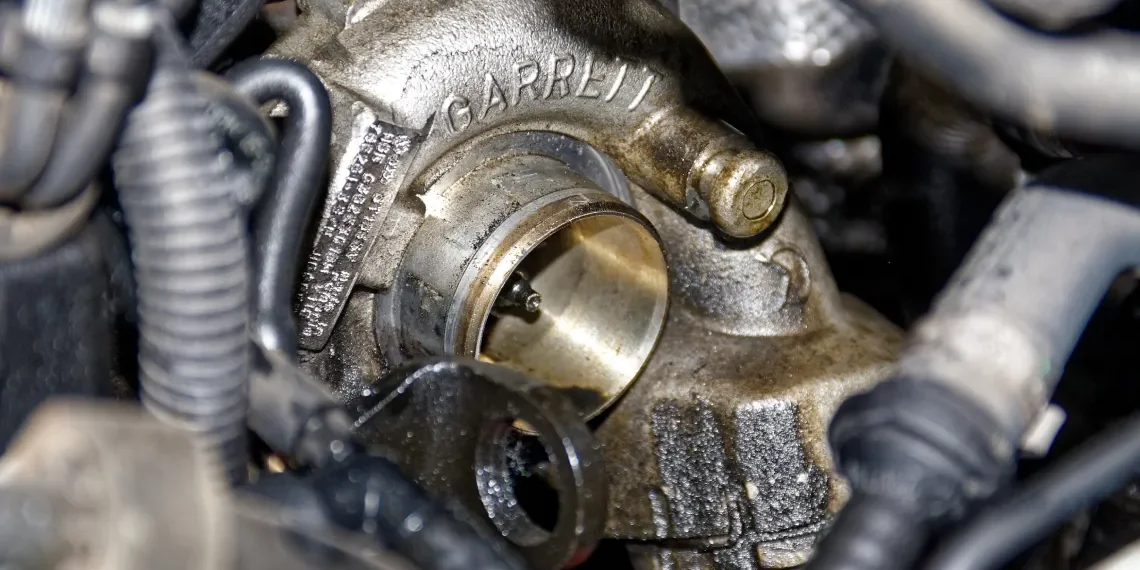 FIAT Uno Turbo - her ses Garret-turboen på min Uno Turbo