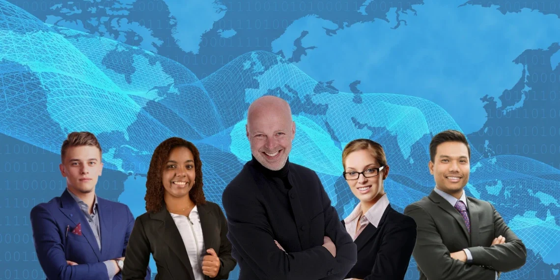 gruppe af mennesker som tegn på ikke tvangsdiversitet